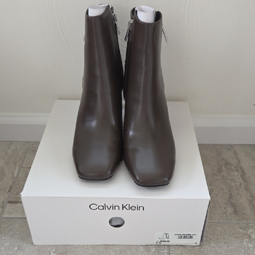 Calvin Klein Women's Brown Ankle Boots